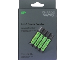 Powerbank + USB Ladegerät GP X411 4 x ReCyko+ 2600 mAh 1.0A