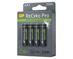 AA Akku GP NiMH 2000 mAh ReCyko Pro Photoflash 1,2V 4 Stück