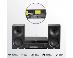 AKAI AM-301B, Mikro-HiFi-System mit Bluetooth, CD & USB