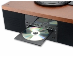 AKAI ATT-14BT, Plattenspieler mit Bluetooth, CD-Player und FM-Radio