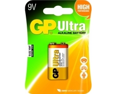 9V Batterie GP Alkaline Ultra 9V 1 Stück