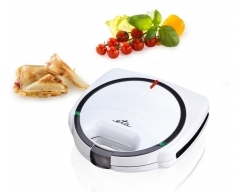 PIEVO (Sandwichmaker) Weiß, Leistungsaufnahme 750 W , Antihaftbeschichtete Platten , Automatische Tempe