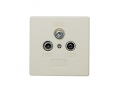 btv 0665 DATA , 6,5 dB Multimedia-Breitbandstichsdose 1 GHz mit separatem DATA-Anschluss