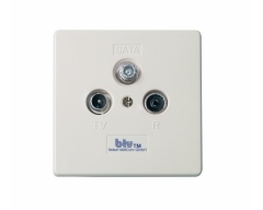 btv 1465 DATA , 14 dB Multimedia-Breitbanddurchgangsdose 1 GHz mit separatem DATA-Anschluss