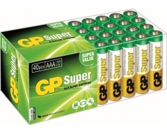 AAA Batterie GP Alkaline Super 1,5V 40 Stück