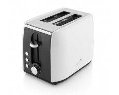ELA (Toaster) Weiß, Leistungsaufnahme 900 W , Stufenlose Regelung (7 Stufen) , Krümelschub- lade , Auft