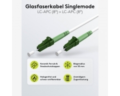 PLL 3015 A, 15,0 m, 3 mm Durchmesser, Glasfaserkabel OS 2 Simplex