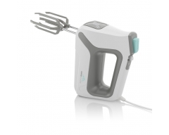 LENTO (5in1 Handmixer) Weiß/Grau, Leistungsaufnahme 600 W , DC Motor , 4 Geschwindigkeiten , ZUBEHÖR:2