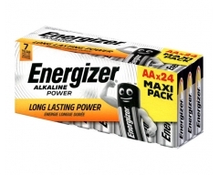 ENERGIZER Batterie Alkaline, Mignon, AA, LR06, 1.5V, Alkaline Power, Retail Box (24-Pack)