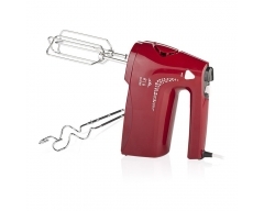 CUORE (Handmixer) Rot, Leistungsaufnahme 350 W , 4 Geschwindigkeitsstufen , TURBO Taste , ZUBEHÖR: 2 Rü