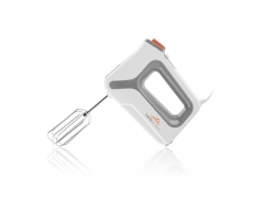 LENTO Basic (Handmixer) Weiß/Grau, Leistungsaufnahme 500 W , DC Motor , 4 Geschwindigkeiten , ZUBEHÖR: