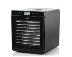 VITAL AIR II (Dörrautomat) Schwarz, Leistungsaufnahme 650 W , 10 Trockensiebe,  2 Stück Spezialsiebe au