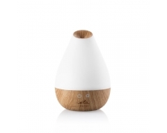 AURA (Aroma Diffusor) Weiß/Bambus, Ultraschall-Technologie , Kombination von Wirkungen der Aromatherapi