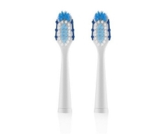 SONETIC (Ersatzbürsten Massage) weiß/blau, Zu ETA070990000 - 2 Stück Ersatzbürsten Zur Zahnfleischmassage geeign