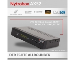 Opticum NYTROBOX AXS2, Sat-Receiver, PVR, HDMI, SCART, USB, EASYFIND