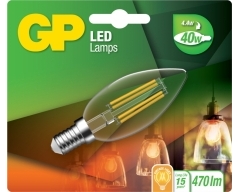 LED Lampe GP 078128 E14 B35 Kerze Filament 4,4W 1 Stück