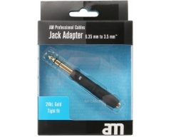 AM75302, Audio-Adapter, 6,35mm Klinken-Buchse - 3,5mm Klinken-Stecker