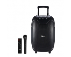 AKAI ABTS-X10 PLUS, tragbarer Party-Lautsprecher mit Rollen