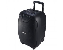 AKAI ABTS-X10 PLUS, tragbarer Party-Lautsprecher mit Rollen