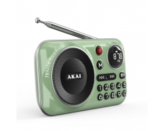AKAI APR-500 grün, tragbarer FM-Radio Audio Player