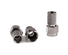 ANK FS-100 (100 Stück) F-Stecker, für Kabel bis 6,8mm in Aufbewahrunsbox