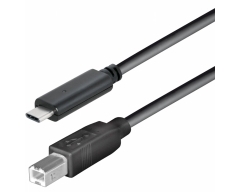 C515-1L, 1m Verbindungskabel USB Typ C Stecker - USB 2.0 B Stecker