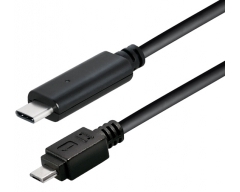 C517-1L, 1,0m, USB Typ C Stecker - USB 2.0 Typ Micro B Stecker