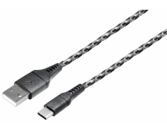 C527-1SL schwarz, 1,0 m, USB-C, Verbindungskabel, USB A Stecker auf USB C Stecker