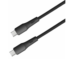 C528-0,5L, 0,5 m, USB C Kabel 60 W mit Soft-Touch Silikonmantel, USB C Stecker - USB C Stecker, 60 W, USB 2,0 (480 Mbit/s)