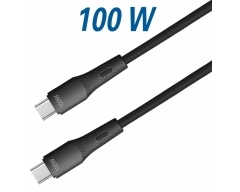 C529-0,5L, 0,5 m, USB C Kabel 100 W mit E-Marker Chip und Soft-Touch Silikonmantel