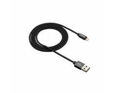CANYON Daten- und Ladekabel SCHWARZ, Lightning auf USB-A, 1 m, MFI-Lizenz
