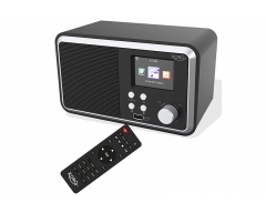 DAB 300 IR schwarz, WLAN-Internet Radio mit DAB+ Empfang, Bluetooth, Wecker, USB, UPnP, Musik Streaming, 6,1 cm Farb-TFT-Display