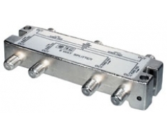 FVS6DPL, 6-fach Verteiler 5-2400 MHz, Schirmung 120 dB, DC-Durchgang an allen Anschlüssen,