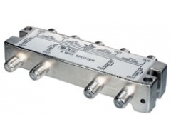 FVS8DPL, 8-fach Verteiler 5-2400 MHz, Schirmung 120 dB, DC-Durchgang an allen Anschlüssen, 5-2400 MHz