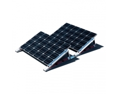 SET-Flachdach-Aufständerung - für 2 x PV-Module 10°/15°/20° (hintereinander)