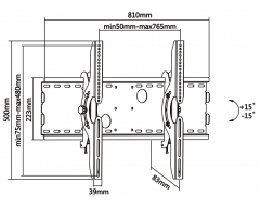 H10-4SL, für Bildschirme 37" - 70" (94 - 178 cm), Belastung bis 75 kg