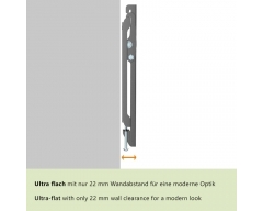 HEG2L, TV Wandhalterung neigbar, 13" - 43" (33 - 109 cm), Belastung bis 45 kg, neigen, flacher Wandabstand