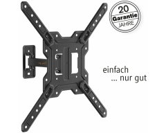 HEG5L, schwenkbareTV Wandhalterung, 23" - 65" (58 - 165 cm), belastbar bis 30 kg, neigbar, schwenkbar, variabler Wandabstand