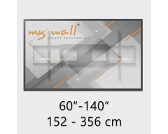 HF7L, TV Wandhalterung schwenkbar für XXL Fernseher, 60" - 140" (152 - 356 cm), bis 125 kg, schwenkbar, neigbar, horizontal anpa