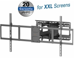 HF7L, TV Wandhalterung schwenkbar für XXL Fernseher, 60" - 140" (152 - 356 cm), bis 125 kg, schwenkbar, neigbar, horizontal anpa