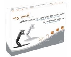 HL17WL weiß, mit Gasdruckfeder, für Flachbildschirme 17" - 32" (43 - 81 cm), Belastung 2 - 10 kg