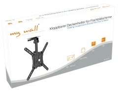 HL45-3L, klappbarer Deckenhalter für Flachbildschirme, trägt bis zu 20 kg, für Bildschirme 23" - 55" (58-140cm)