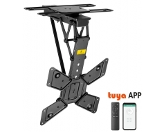 HL46ML schwarz, Motorisierter & klappbarer Deckenhalter für Flachbildschirme