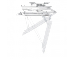 HL49MWL weiß, Motorisierter & klappbarer TV Deckenhalter