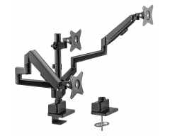 HL51-3L, Vollbeweglicher Tischhalter für 3 Flachbildschirme, für Flachbildschirme 17"-30" (43-76 cm), Belastung 1-7 kg, mit Gasd