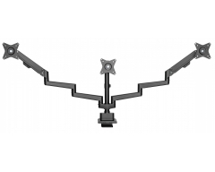 HL51-3L, Vollbeweglicher Tischhalter für 3 Flachbildschirme, für Flachbildschirme 17"-30" (43-76 cm), Belastung 1-7 kg, mit Gasd