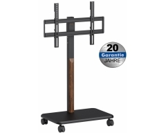 HP126L, 32" - 85" (81 - 216 cm), belastbar bis 50 kg, feststellbare Räder, Farbe: Schwarz / Wallnuss