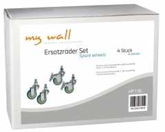 HP1RL, Ersatzräder-Set (4 Räder), für die myWall LCD Standfüße HP1C, HP1D und HP100