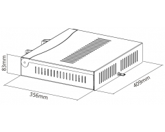 HPZ2L, Abschließbares DVD / AV / Laptop Gehäuse, Zubehör für Standfüße HP110, HP111, HP112 und HP113