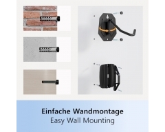 HR15L, 2er Pack Fahrrad Wandhalterung schwenkbar